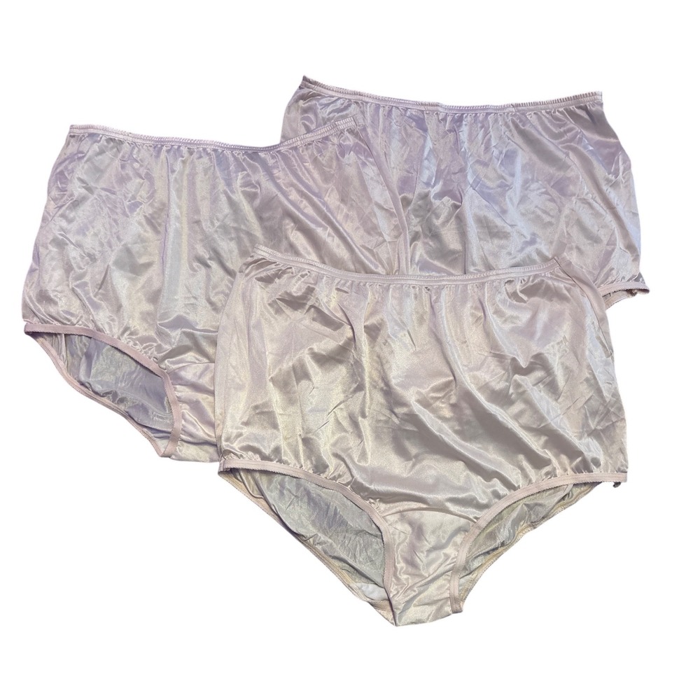 NEW NEW 3 Pack Vanity Fair Ravissant Nylon Full Brief Panties Beige 8/XL 15711